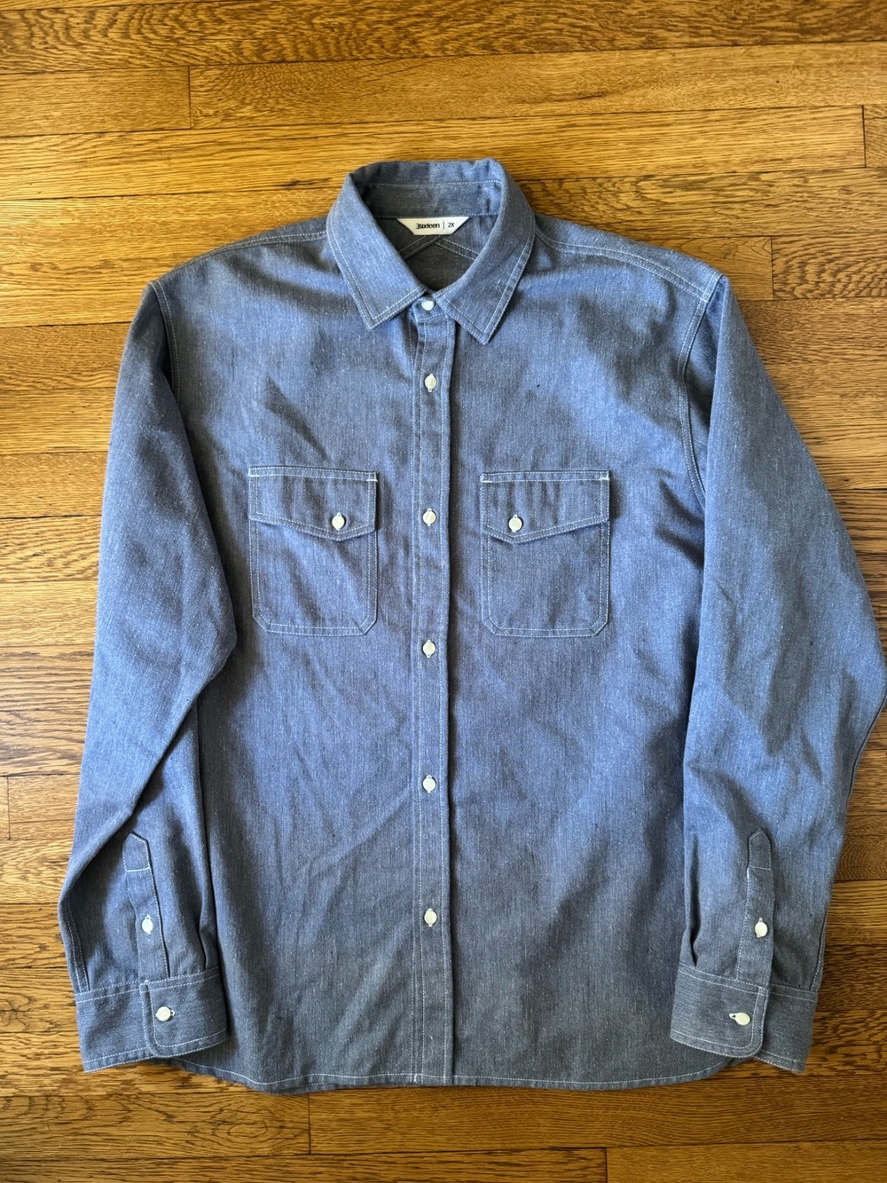 3sixteen Crosscut Western in Cerulean Khadi Denim